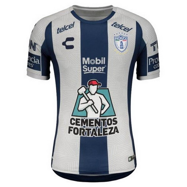 Tailandia Camiseta Pachuca 1ª Kit 2020 2021 Azul Blanco